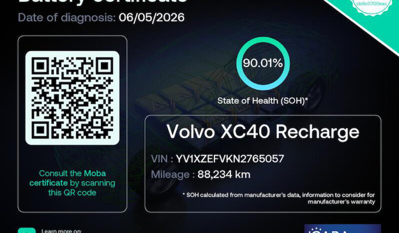 Volvo XC40 2022  RECHARGE P6 PURE PLUS VERSION ELECTRIC S/R PANORAMA AUTO NAVI CAMERA ΕΛΛΗΝΙΚΟ γεμάτο